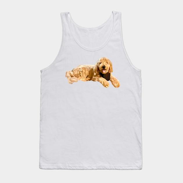 Goldendoodle drawing Tank Top by Poohdlesdoodles